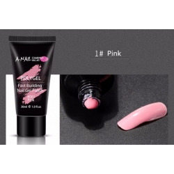 Поли Гел A-NAIL 001 Розов 30ml 